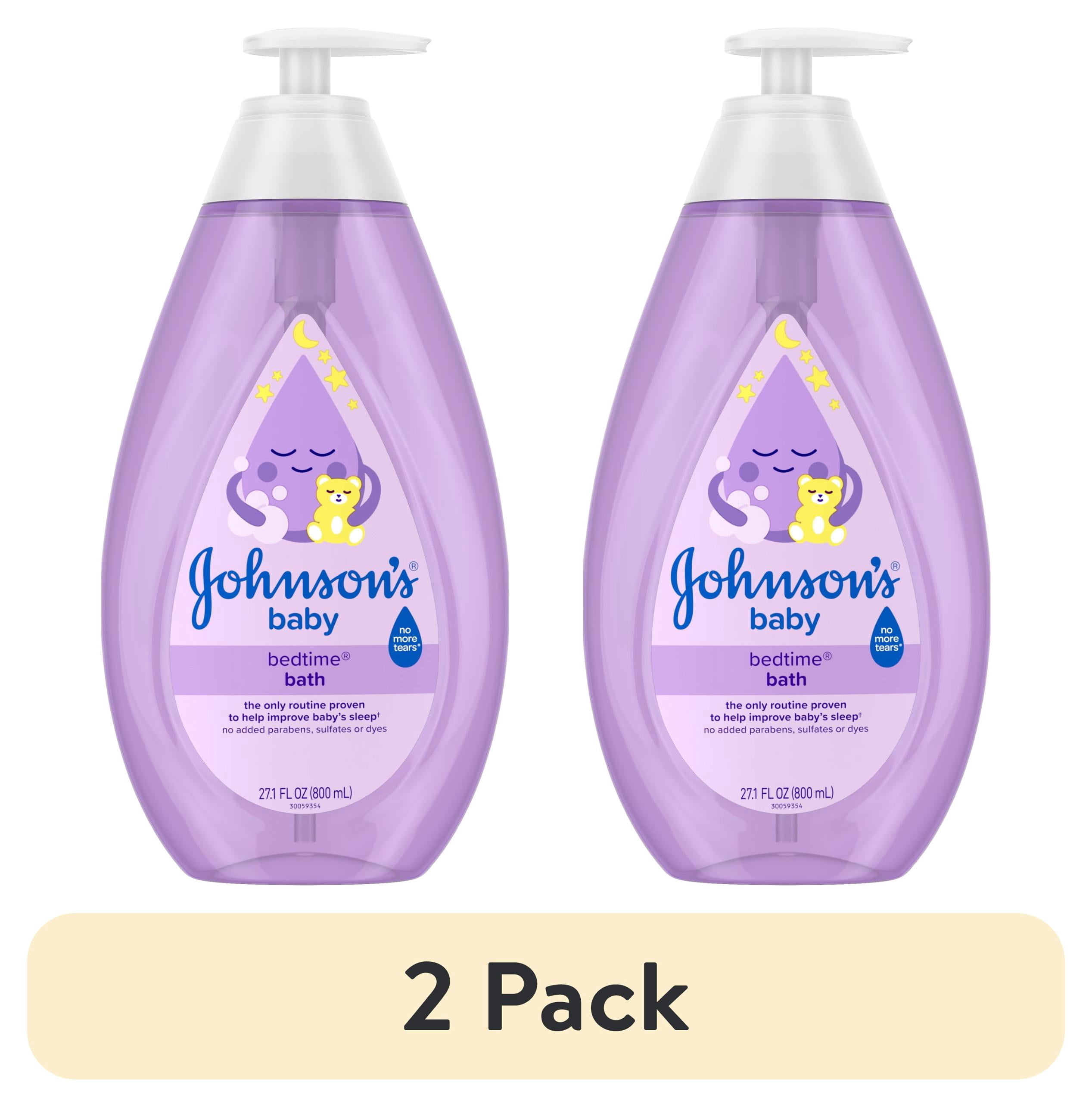 (2 pack) Johnson's Tear-Free Bedtime Baby Bath, Soothing Aromas, 27.1 fl. oz