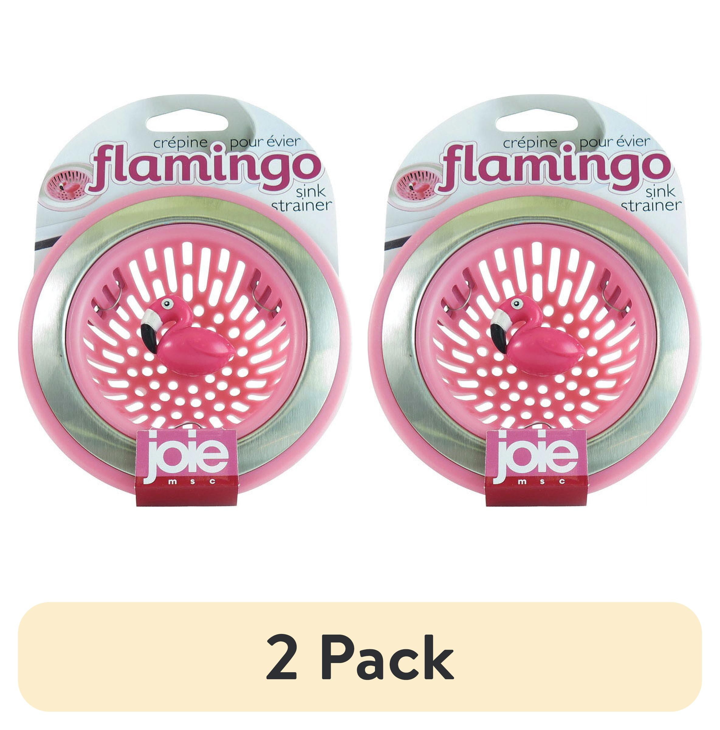 Joie Flamingo Fine Mesh Kitchen Sink Strainer, Non-Rust Plastic