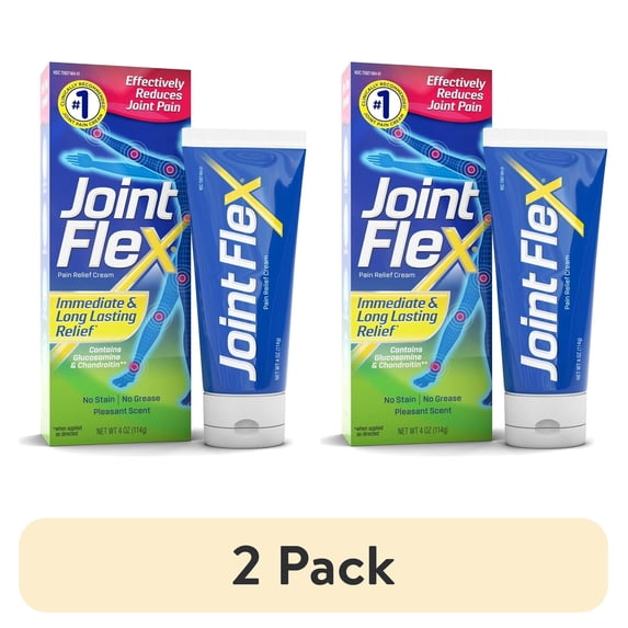(2 pack) JointFlex Pain Relief Cream for Joint & Arthritis Pain, 4 Ounce Tube
