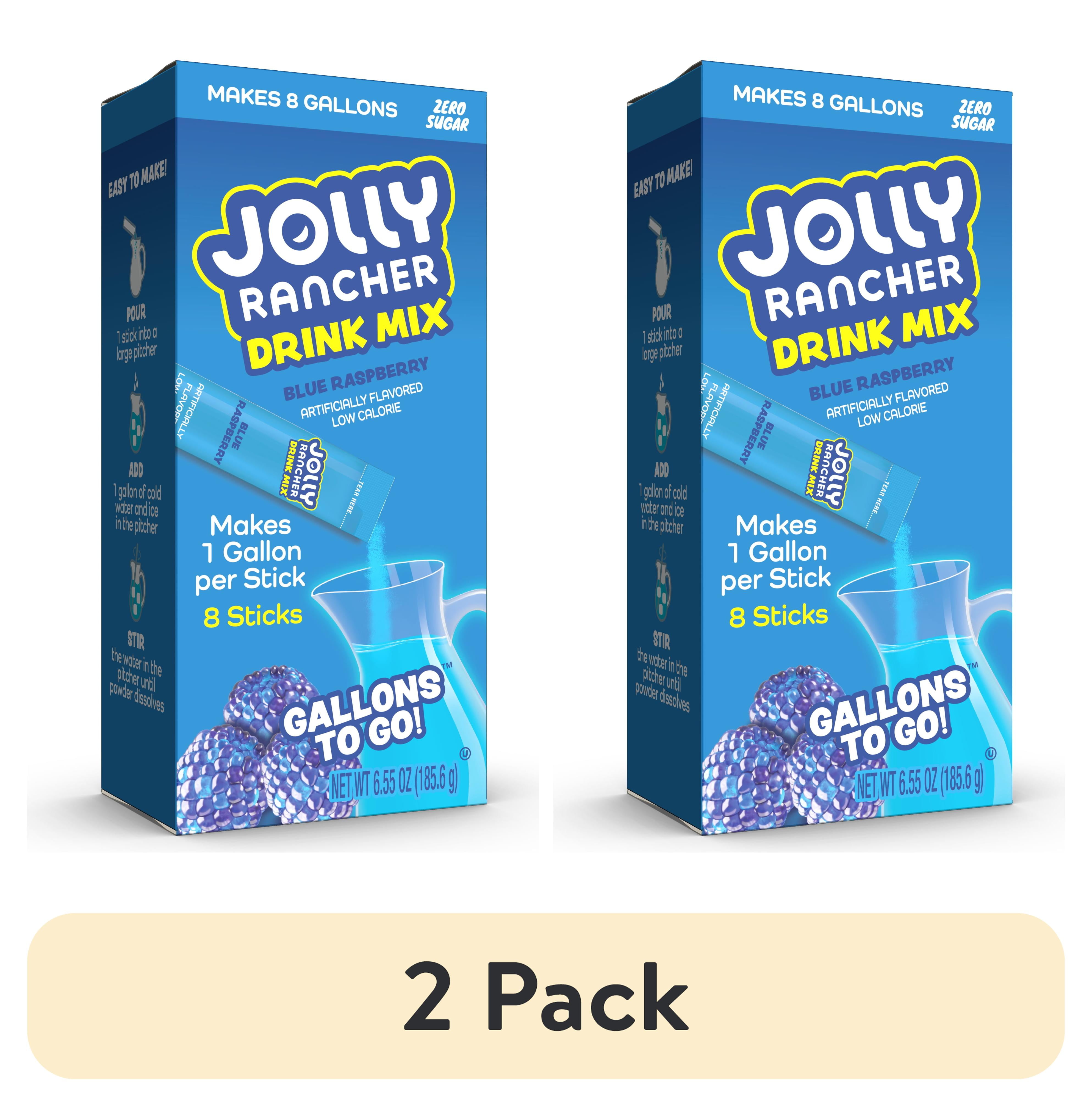 Jolly Rancher - Brandclub - (2 pack) Jolly Rancher Sugar Free Blue  Raspberry Powdered Drink Mix, 0.82 oz, 8 Count Gallon Pitcher Packets, image size:3974x4028