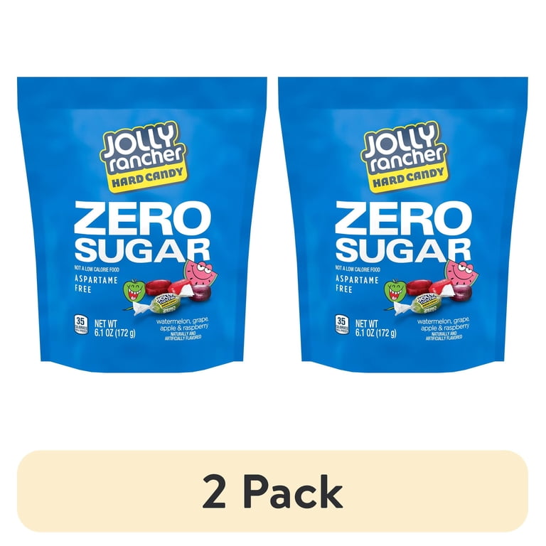 2 pack) Jolly Rancher Zero Sugar Assorted Fruit Flavored Hard
