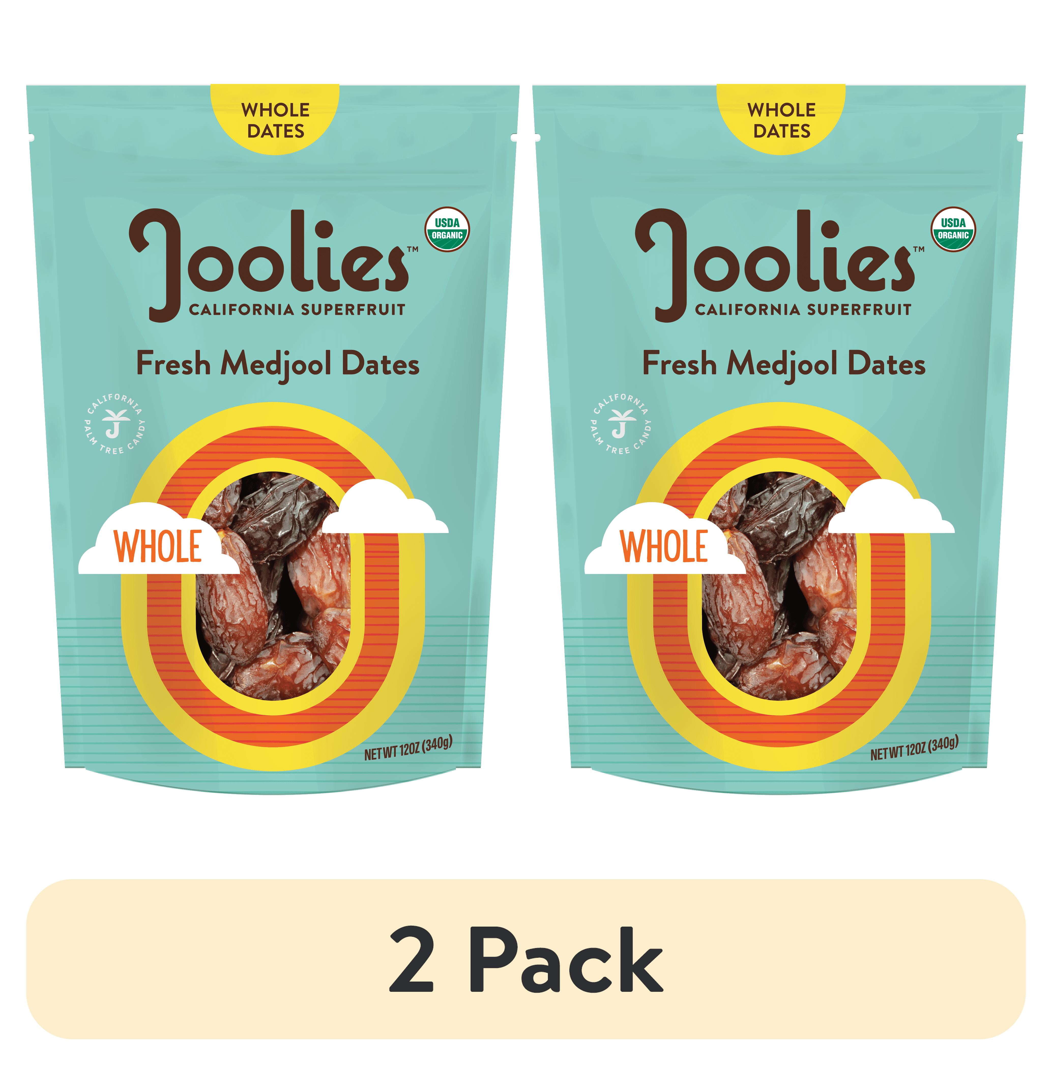 (2 pack) Joolies Organic Whole Medjool Dates, 12oz SUP
