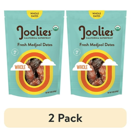 (2 pack) Joolies Organic Whole Medjool Dates, 12oz SUP