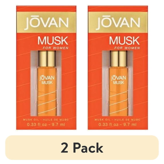 (2 pack) Jovan Musk Fragrance Oil for Women,0.33 fl oz