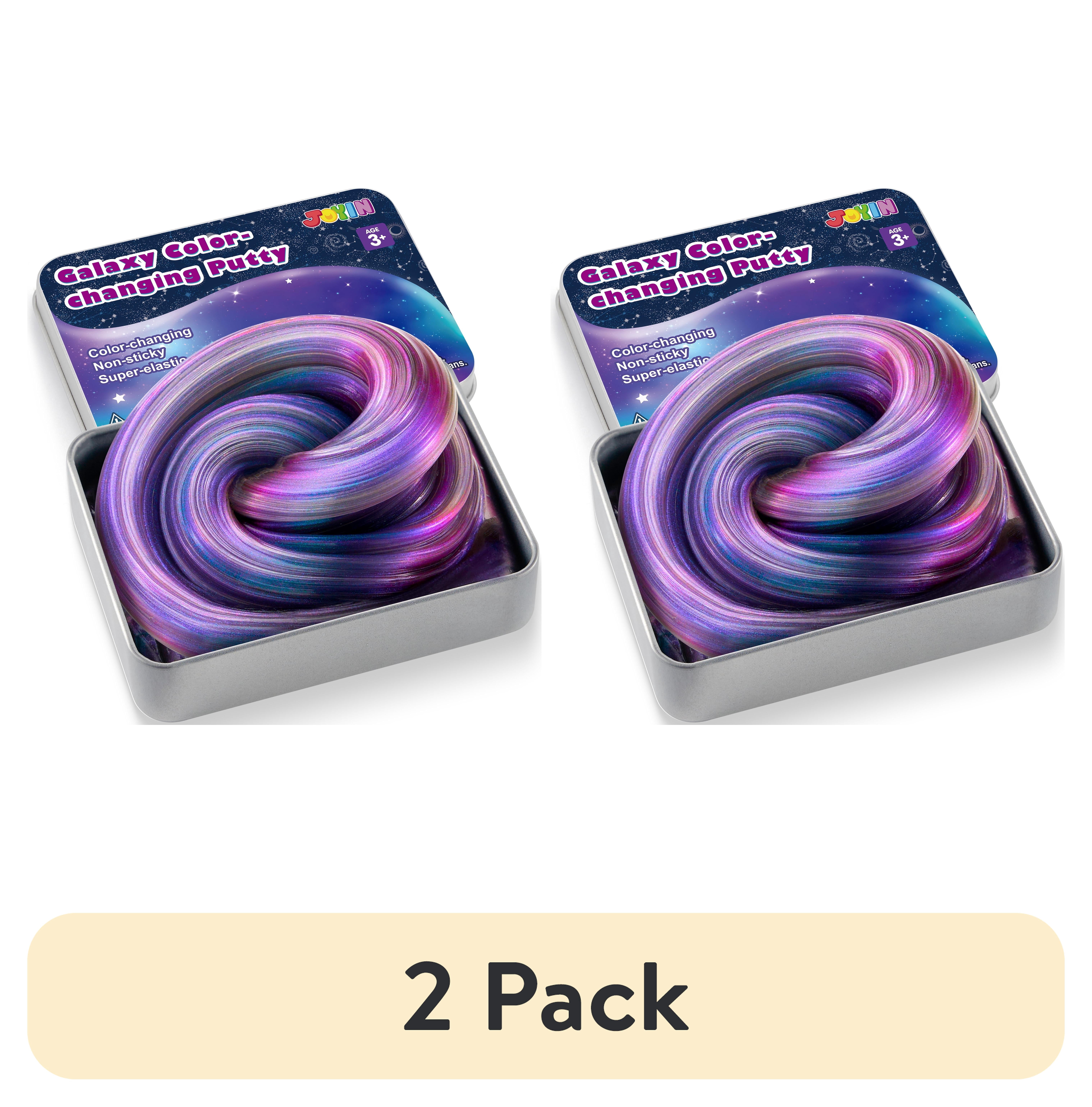 2 pack) Joyfy 4.2oz Galaxy Color Changing Putty Non Sticky Water