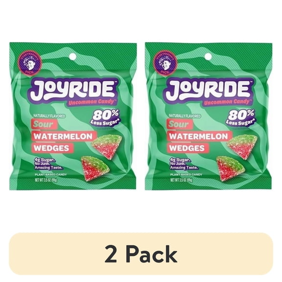 (2 pack) Joyride Uncommon Candy Sour Watermelon Wedges 3.5 oz