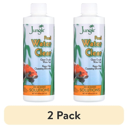 (2 pack) Jungle Brand Pond Water Clear Water Cleaner, 8-Ounces
