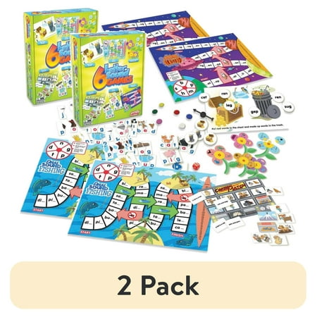 (2 pack) Junior Learning 6 Letter Sound Games