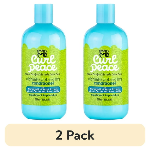 (2 pack) Just For Me Curl Peace Ultimate Detangling Conditioner - Nourishes & Replenishes, 12 oz, Spray