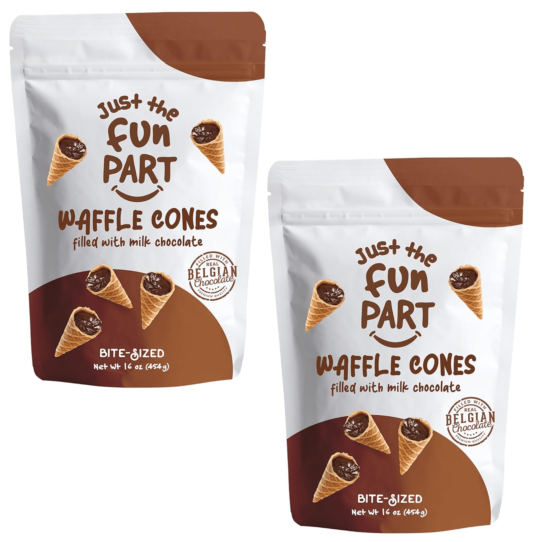 (2 pack) Just the Fun Part Waffle Cones 16 Oz. - Walmart.com
