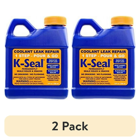 (2 pack) K-Seal ST5501 Multi Purpose One Step Pour and Go Coolant Leak Repair 8oz Bottle