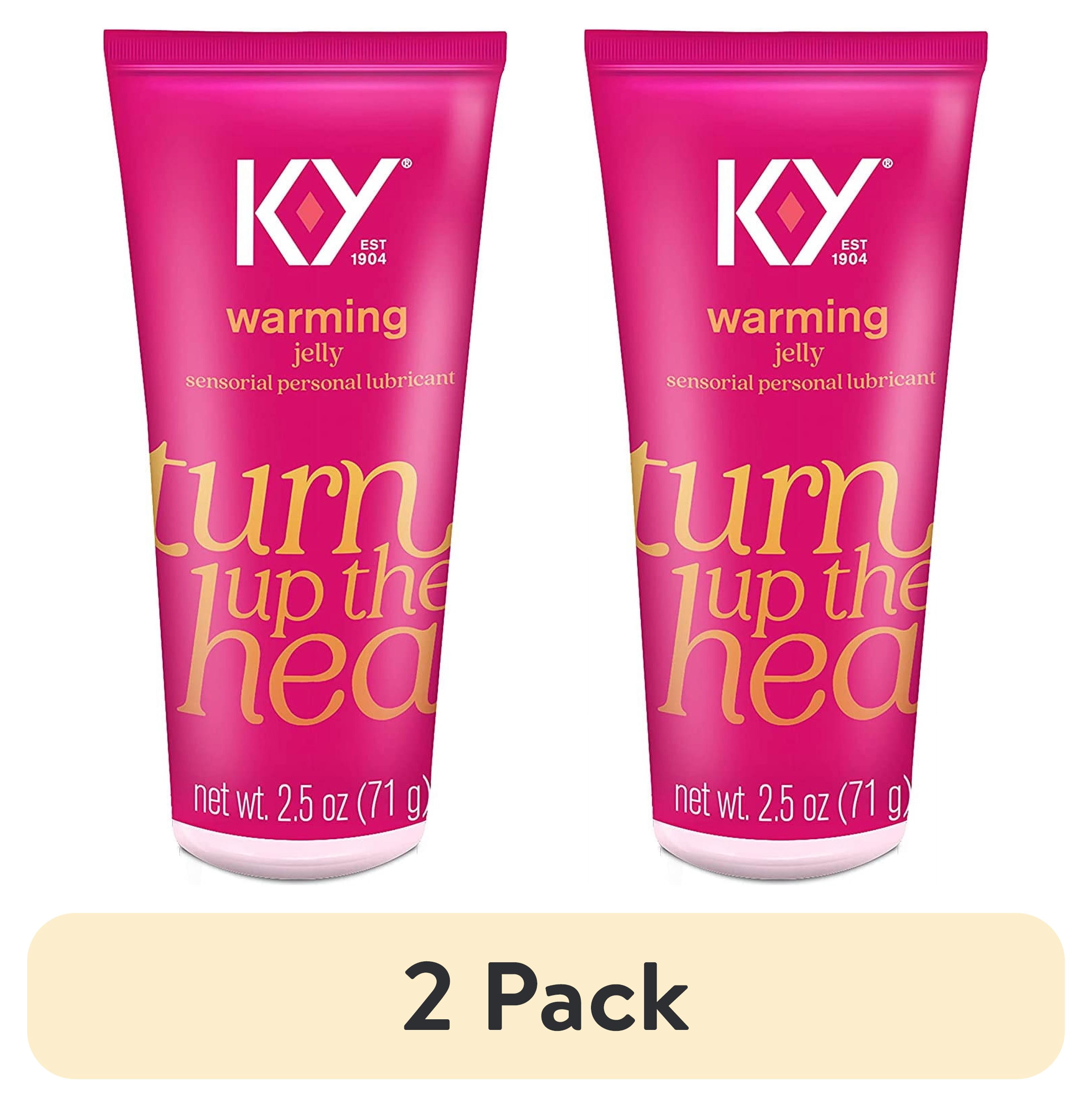 2 pack) K-Y Warming Sensation Jelly Personal Lubricant - 2.5 Oz