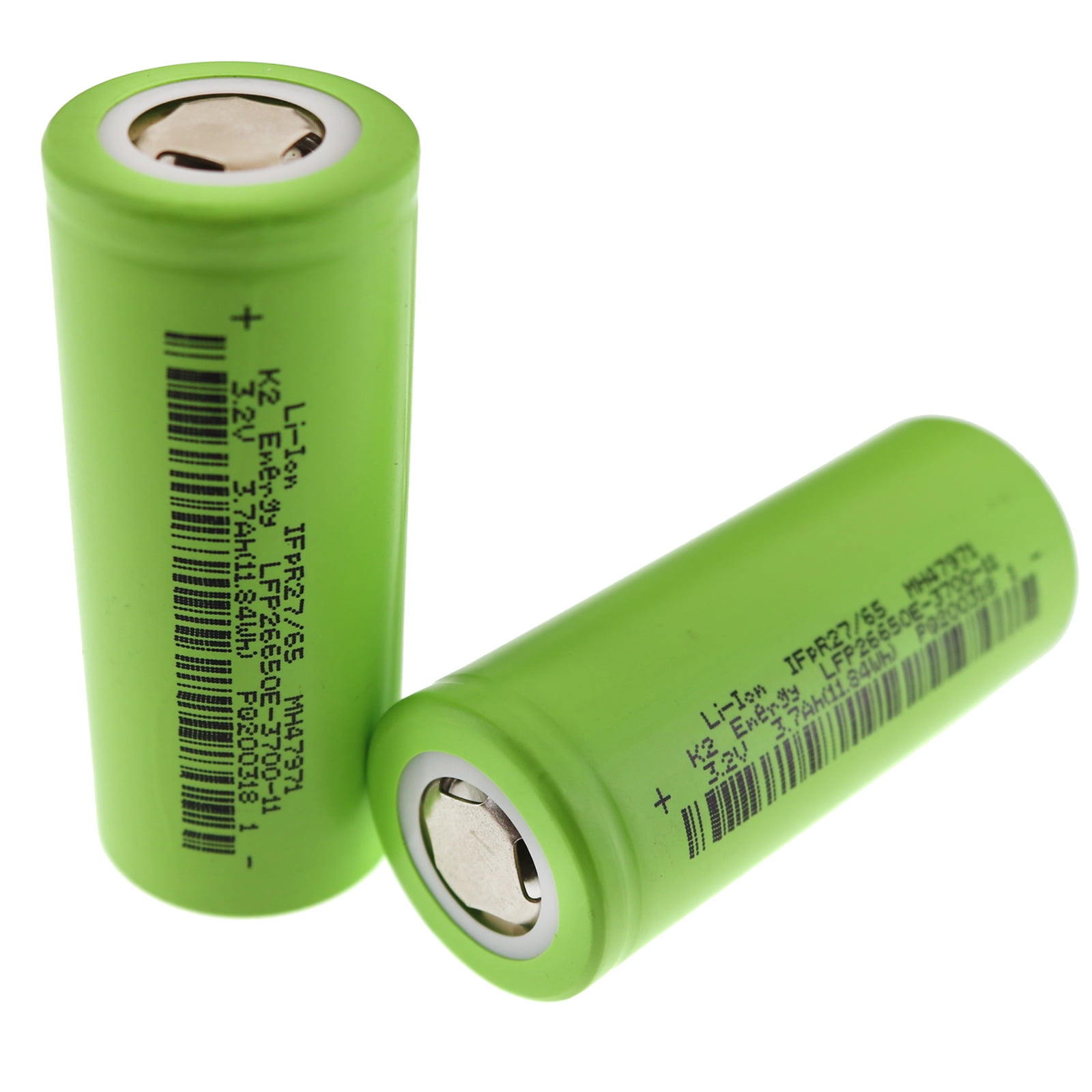 2-pack) K2 Energy 3.2V 3700mAh Li-Ion HIGH CAPACITY Rechargeable Battery 