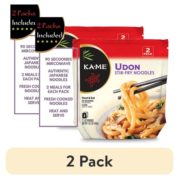 (2 pack) KA-ME Udon Stir Fry Noodles, 7.1 oz, 2 Count