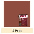 thumbnail image 1 of (2 pack) KILZ Over Armor Wood & Concrete Solid Coating Resurfacer, Exterior, Smooth, Redwood, 1 Gallon, 1 of 10