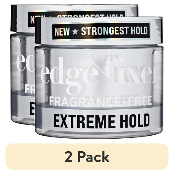(2 pack) KISS Colors & Care Edge Fixer Extreme Hold Hair Gel, 3.38 oz (100 mL) - Fragrance Free