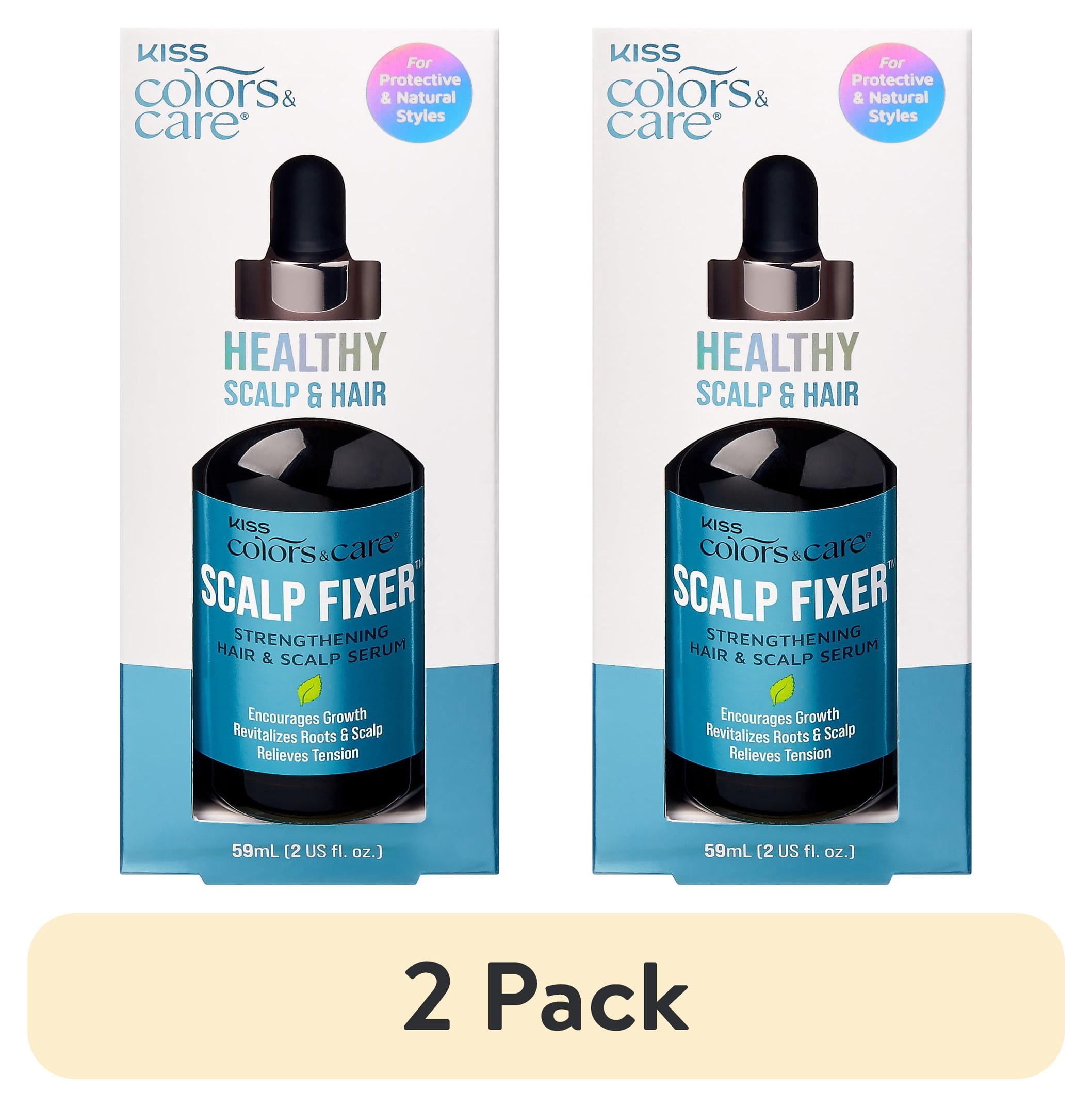 (2 pack) KISS Colors & Care Scalp Fixer Hair Strengthening Scalp Serum, 59mL (2 fl. oz.)