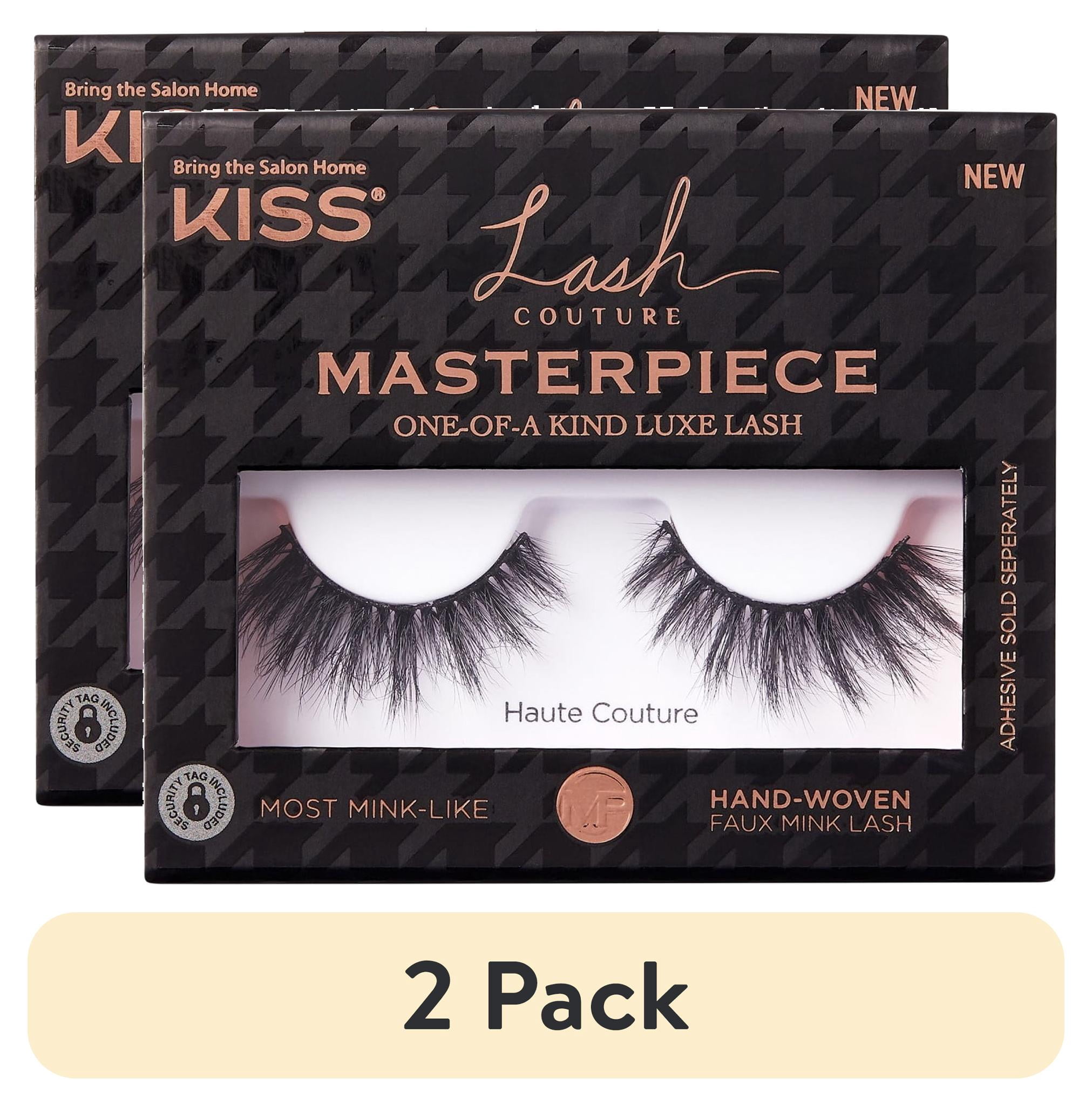 (2 pack) KISS Lash Couture Masterpiece Fake Eyelashes, 'Haute Couture', 1 Pair