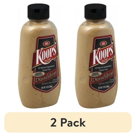 (2 pack) Koops' Dusseldorf Mustard 12 oz