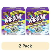 2 pack Kaboom Scrub Free! Continuous Clean Toilet Cleaning 1CT System