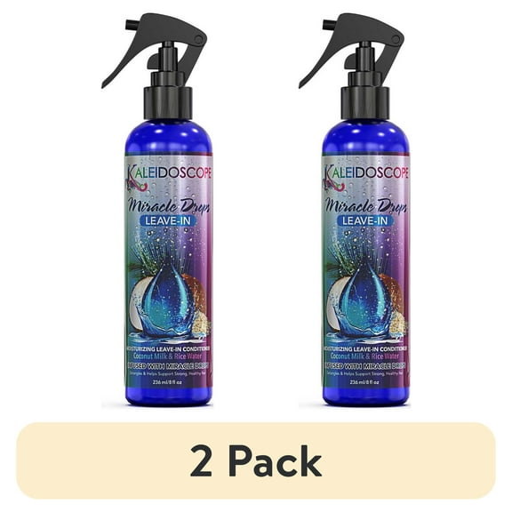 (2 pack) Kaleidoscope Miracle Drops Leave-In Conditoner 8 fl oz, Moisturizing