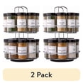 thumbnail image 1 of (2 pack) Kamenstein 16 Jar Revolving Spice Rack, Chrome Wire, Pre-Filled, 1 of 14