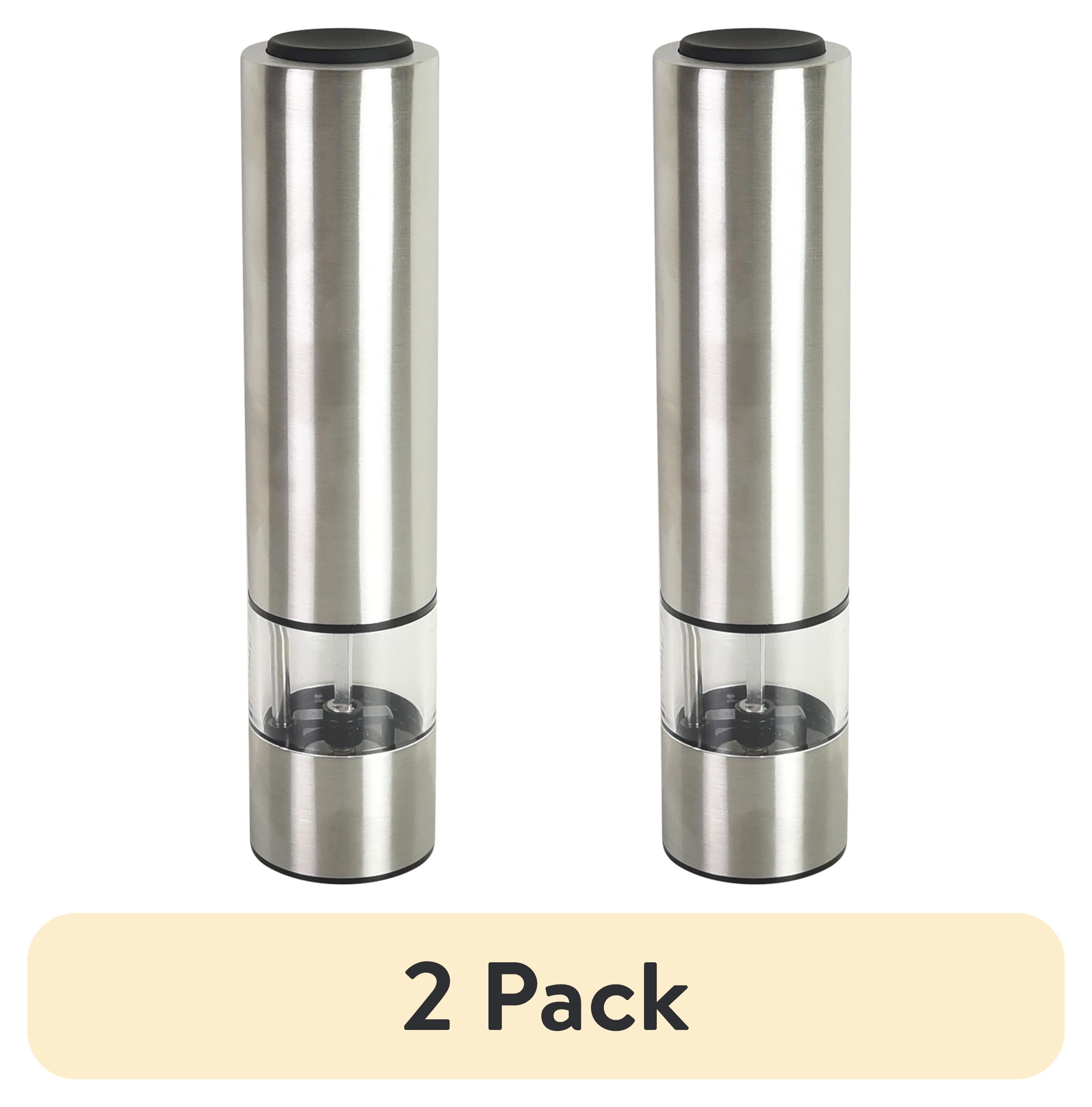 Stainless Steel Electric Salt & Pepper Grinders with LED Light