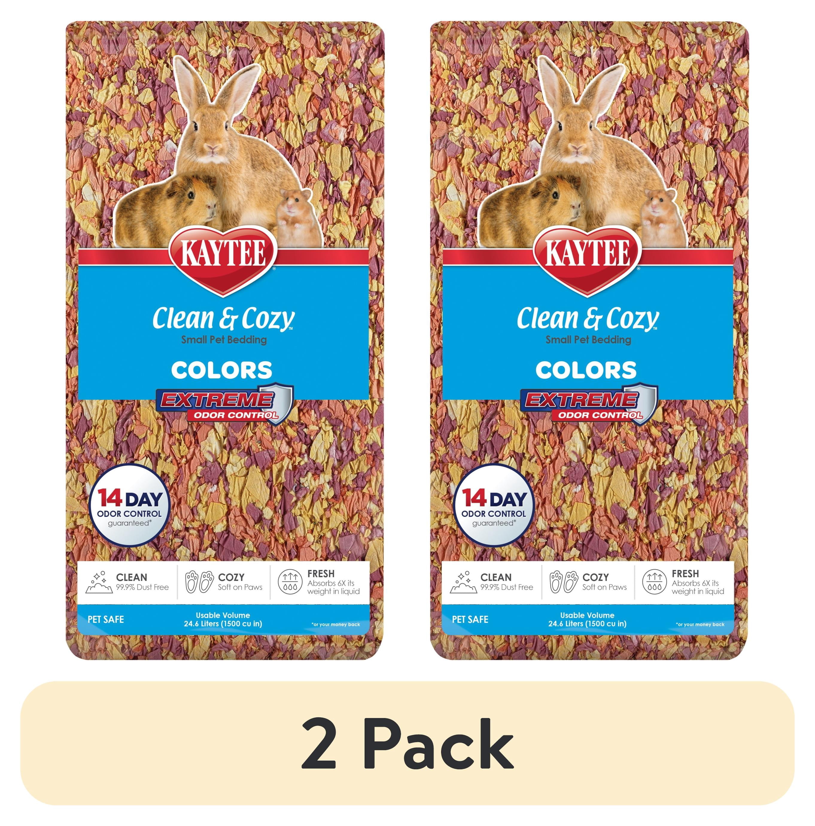 (2 pack) Kaytee Clean & Cozy Colors Bedding Sunset 24.6 Liters