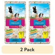 (2 pack) Kaytee Clean & Cozy Confetti Bedding White Paper Bedding with Colored Confetti Paper24.6 liters