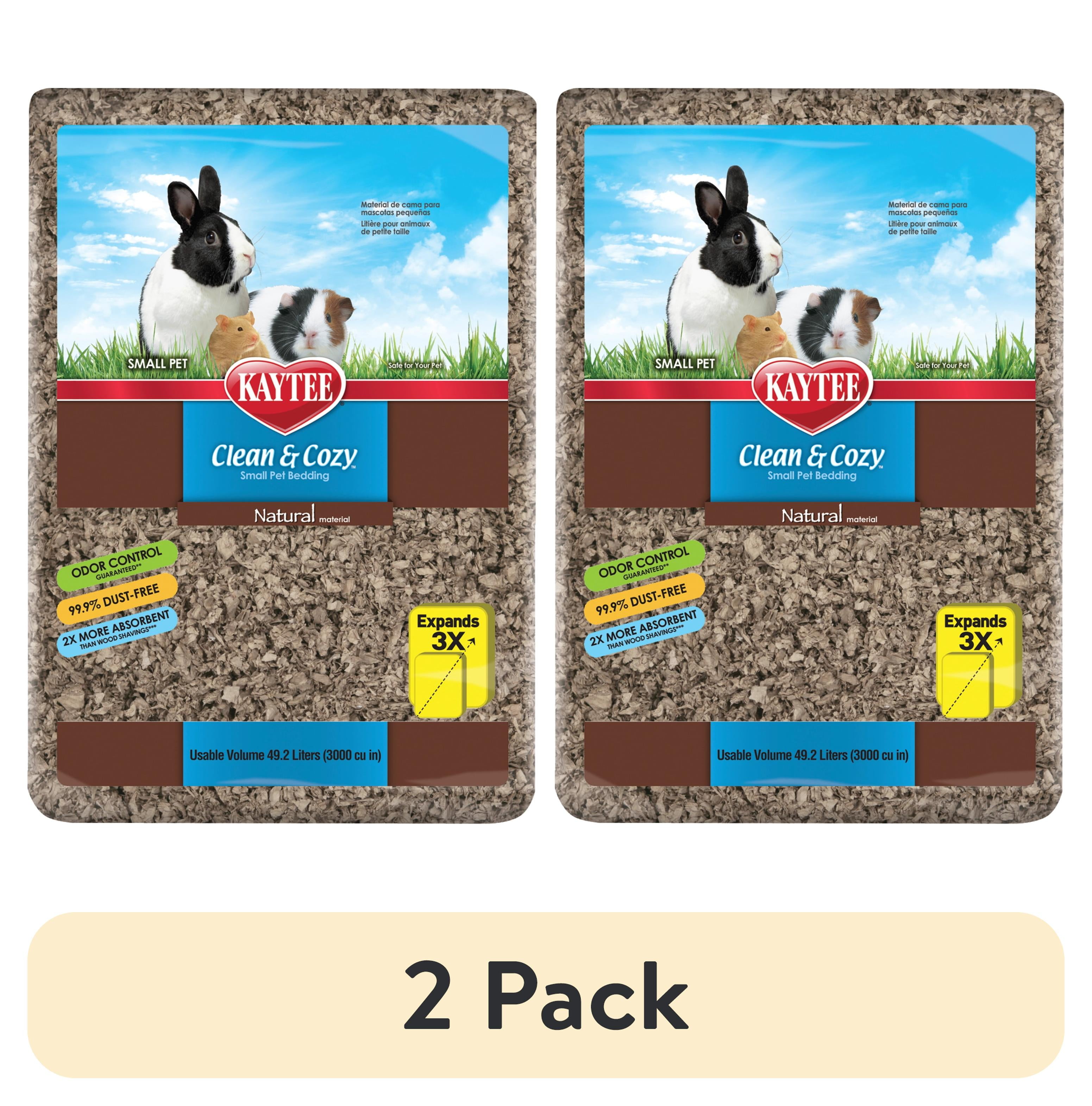 (2 pack) Kaytee Clean & Cozy Natural Paper Bedding 49.2 Liters