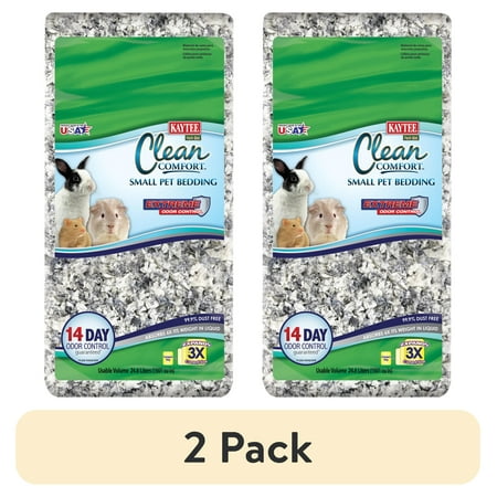 (2 pack) Kaytee Forti-Diet Clean Comfort Bedding, Extreme Odor Control Small Animal Bedding, 24.6L