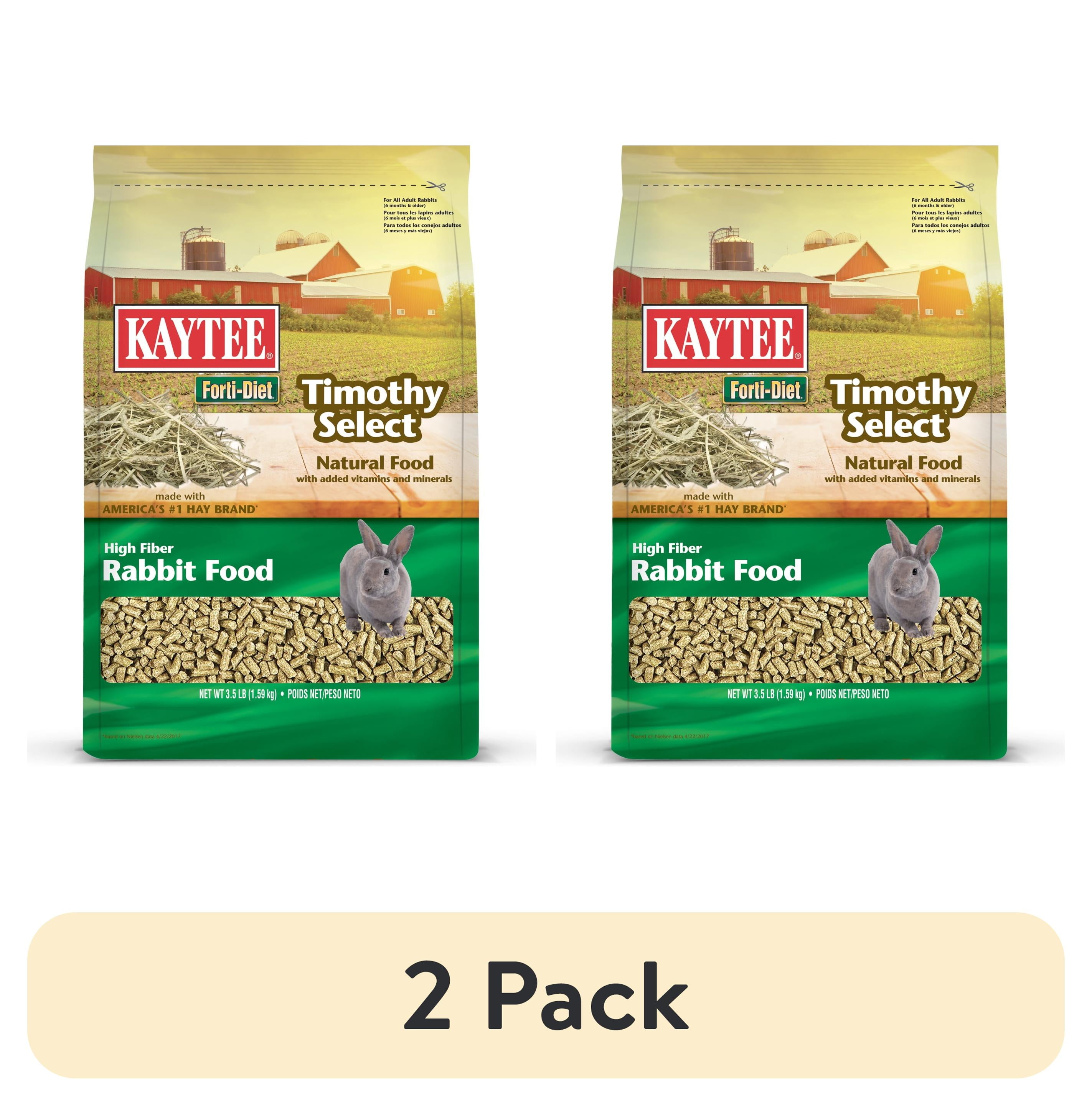 (2 pack) Kaytee Timothy Select Rabbit Food, 3.5 Pounds