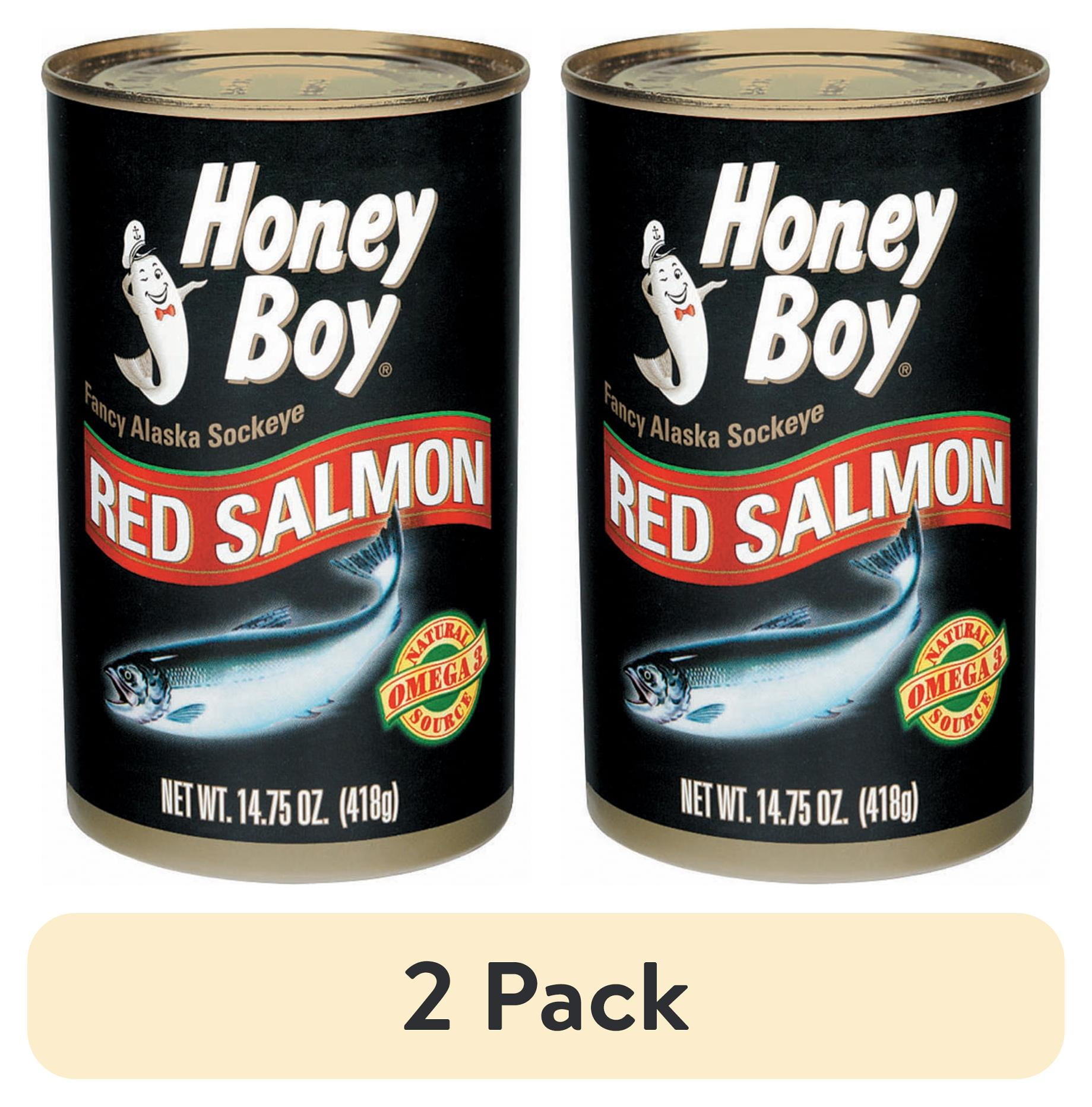 (2 pack) Kelley Clarke Honey Boy Red Salmon, 14.75 oz