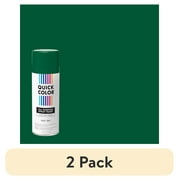 (2 pack) Kelly Green, Quick Color Gloss All Purpose Spray Paint-390615, 10 oz