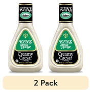 (2 pack) Ken's Steak House® Creamy Caesar Salad Dressing 16 fl oz