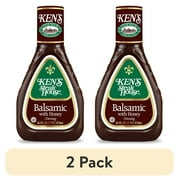 (2 pack) Ken's Steak House Balsamic with Honey Dressing 16 fl oz