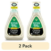 (2 pack) Ken's Steak House Lite Creamy Caesar Dressing 16 oz