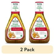 (2 pack) Ken's Steak House Simply Vinaigrette Italian Salad Dressing 16 fl oz