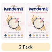 2 pack Kendamil Whole Grain Baby Cereal, Creamy Oatmeal, Whole Milk, 2nd Foods, 8oz Box 11-Servings