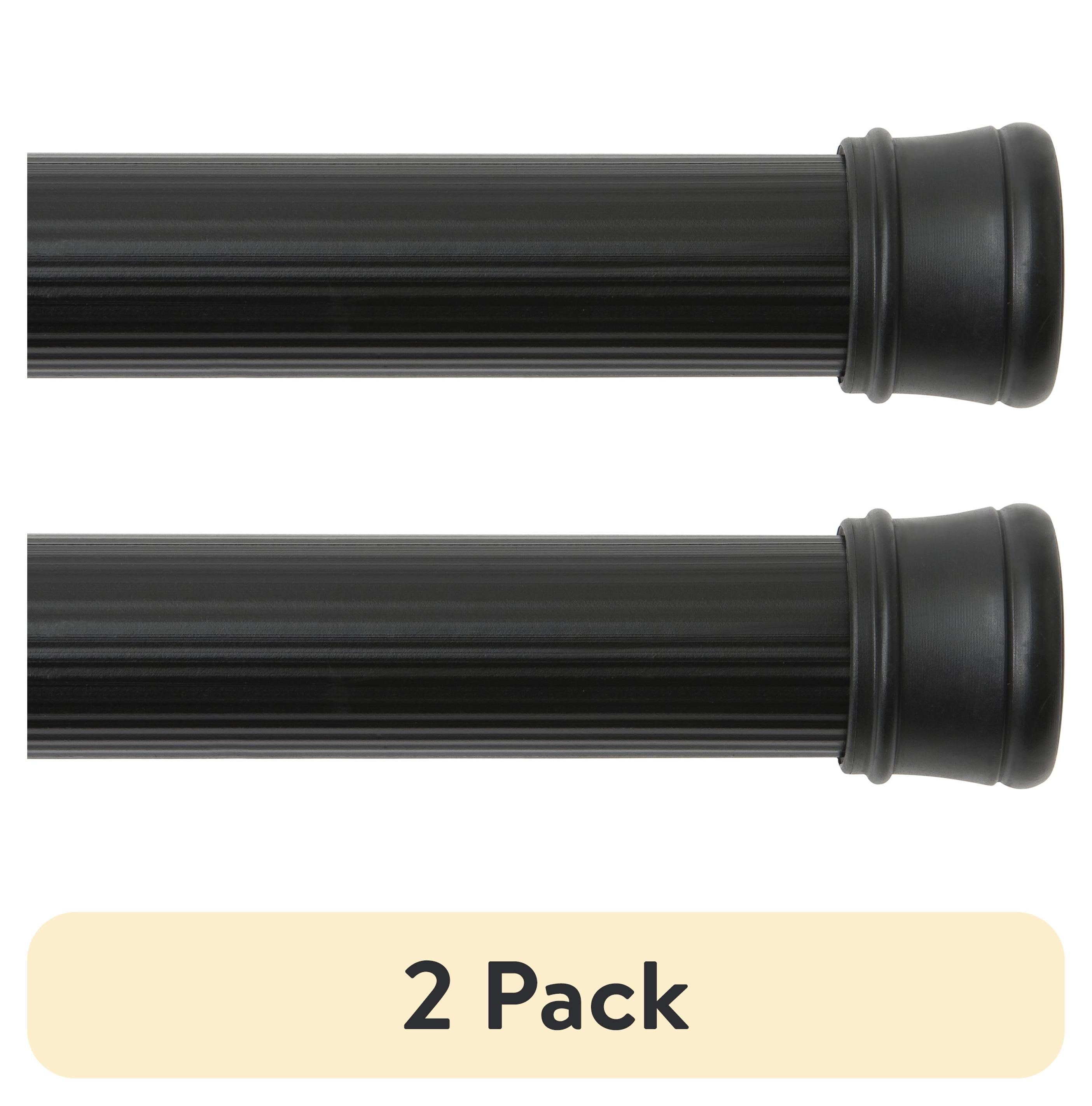 Black Heavy-Duty Steel Spring Tension Utility Rod