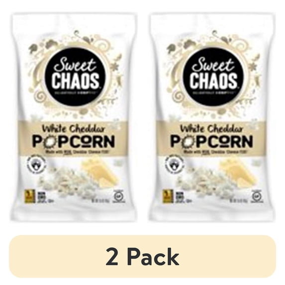 (2 pack) Kennys Candy & Confections 9065684 1.5 oz White Cheddar Cheese Popcorn - Pack of 8