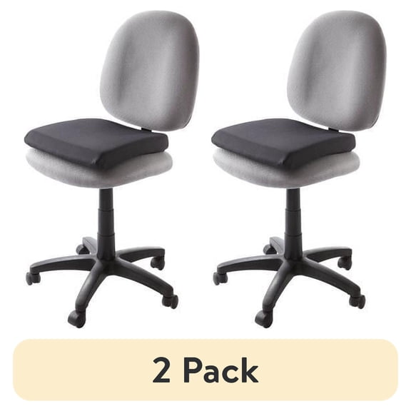 Kensington Memory Foam Seat Rest 15 1/2w x 16d x 2h Black 82024