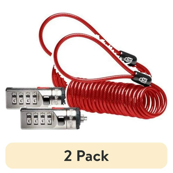 Kensington Portable Combination Cable Lock for Laptops and Other Devices - Red (K64671AM)