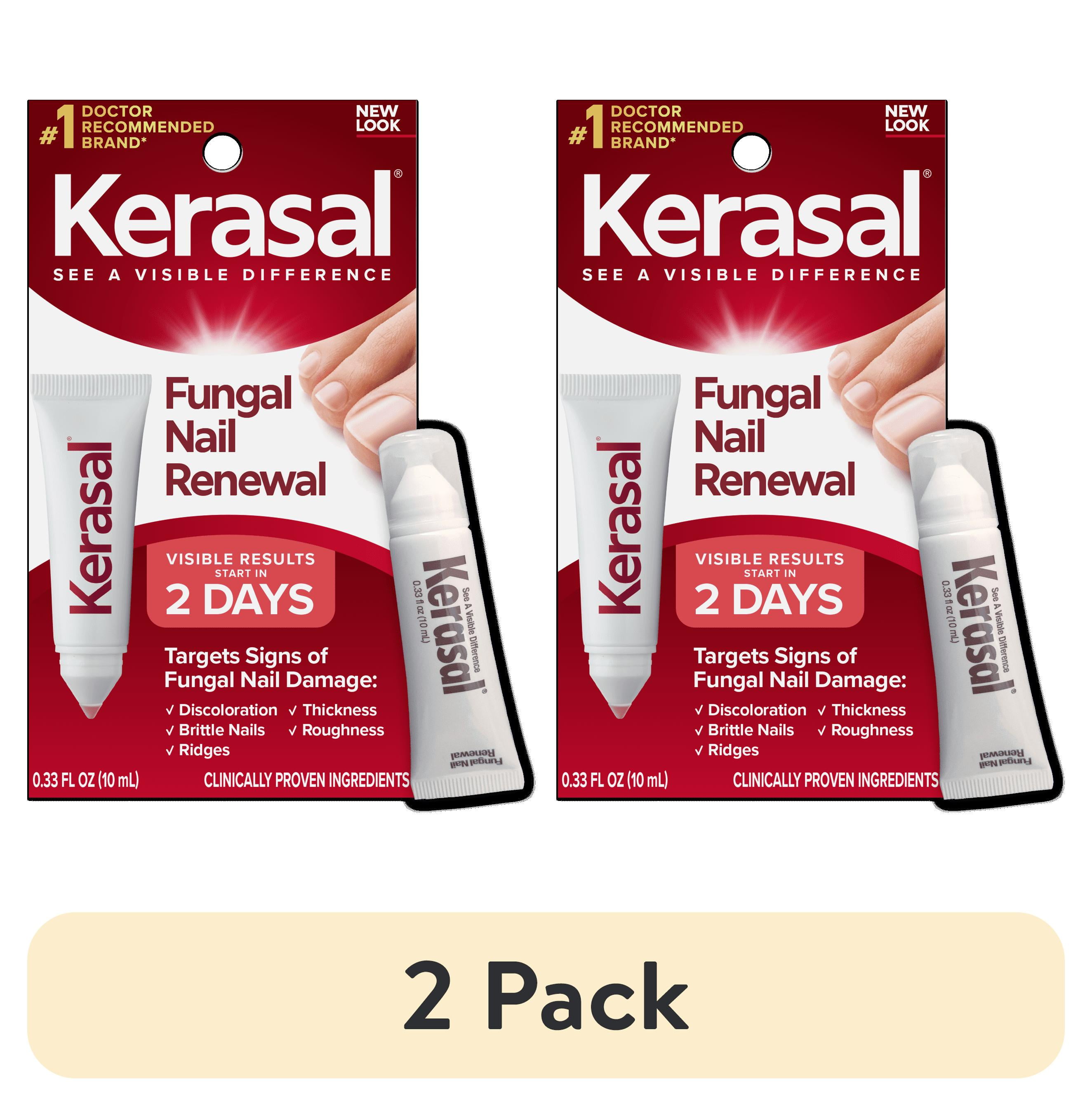 (2 pack) Kerasal Nail Fungus Extra Strength | Restorative Nail Repair for Damaged Nails, 0.33 fl oz