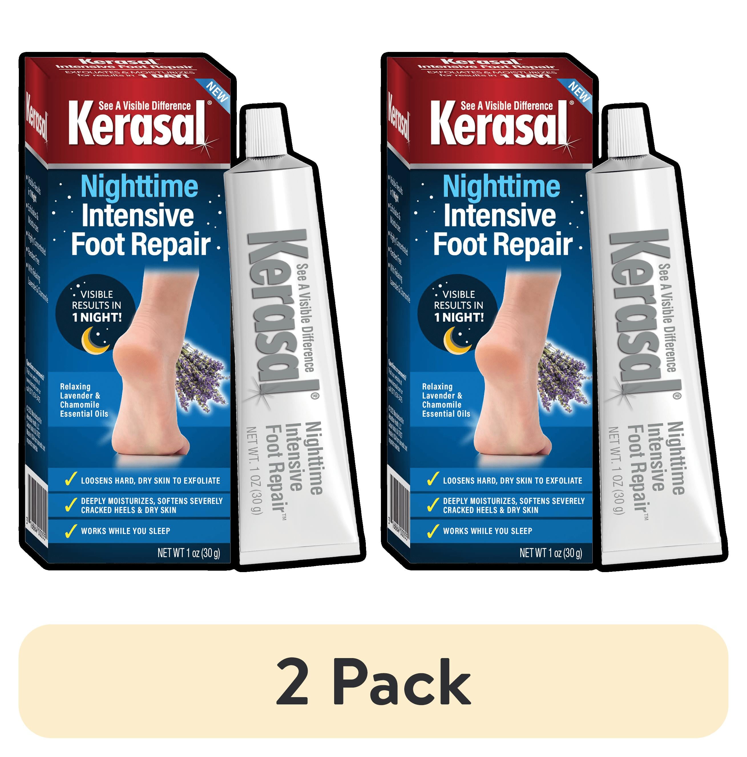 pack) Kerasal Nighttime Intensive Foot Repair, Skin Healing