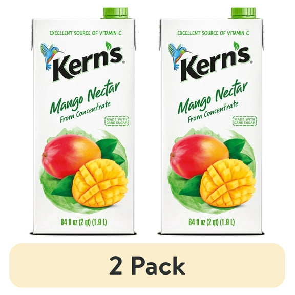 (2 pack) Kern’s Mango Nectar Juice, 64 fl oz