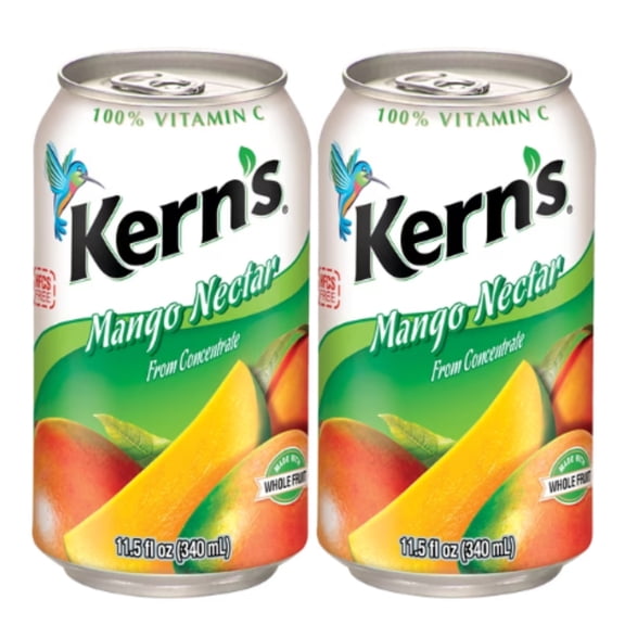 (2 pack) Kerns Mango Nectar Juice, 11.5 fl oz Can