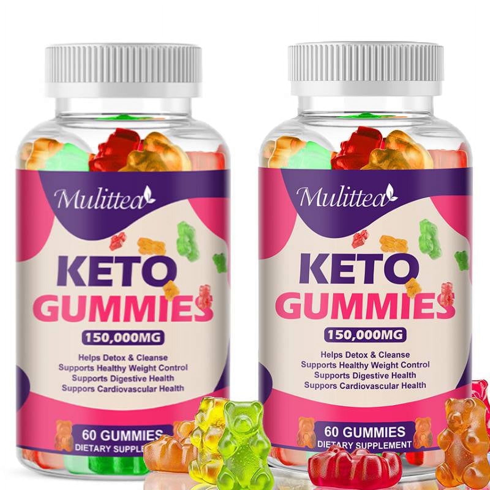 (2 pack)Keto ACV Gummies 60 Count - Supply Dietary Supplement - 150,000mg Per Serving