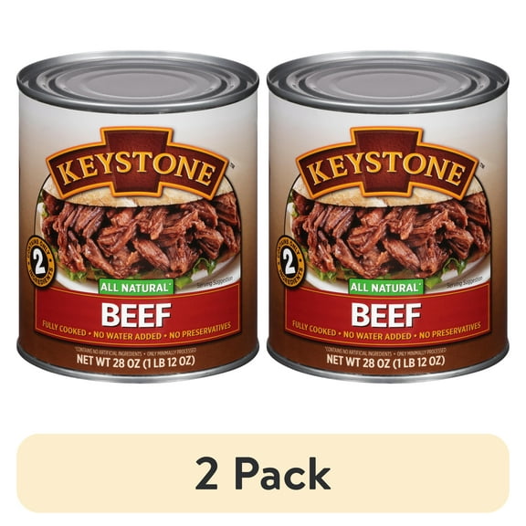 (2 pack) Keystone All Natural Beef, 28 oz Can