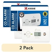 (2 pack) Kidde Battery Operated Carbon Monoxide Alarm with Digital Display KN-COPP-B-LPM